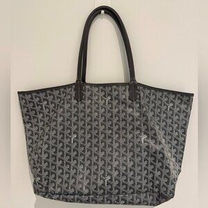 Goyard Saint Louis Tote Bag PVC Leather Gray